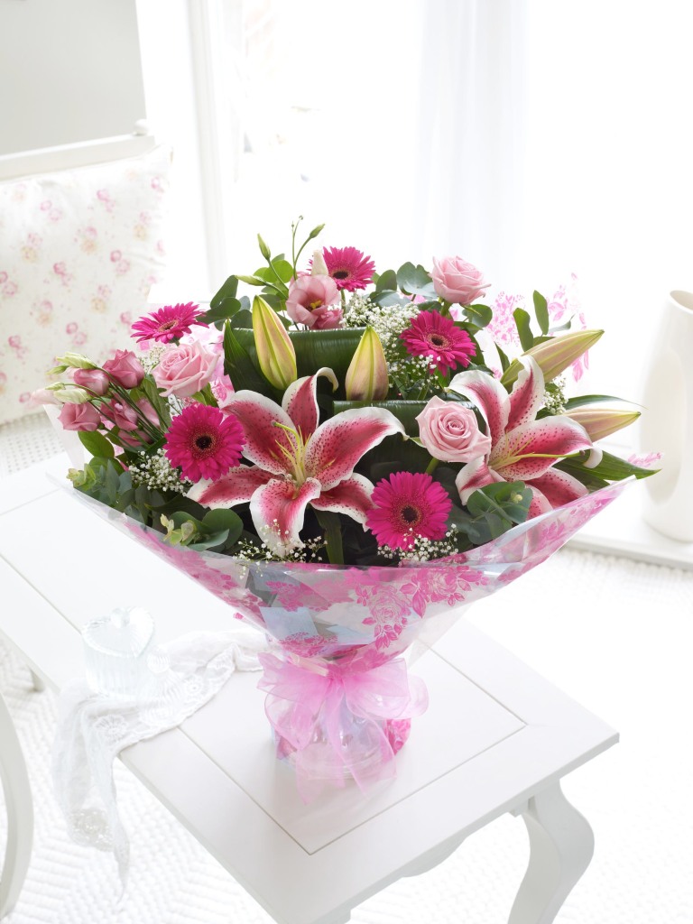 Large mothers day hand-tied bouquet of flowers