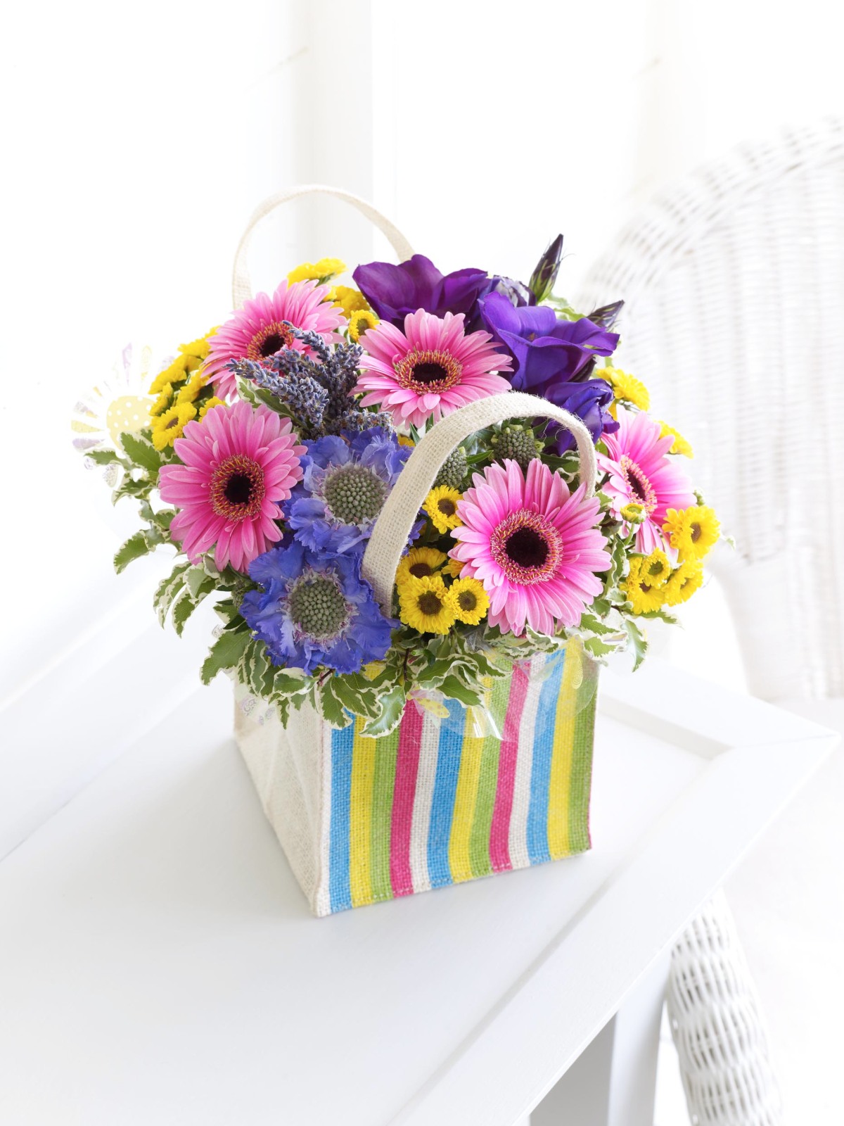summer flower gift bag