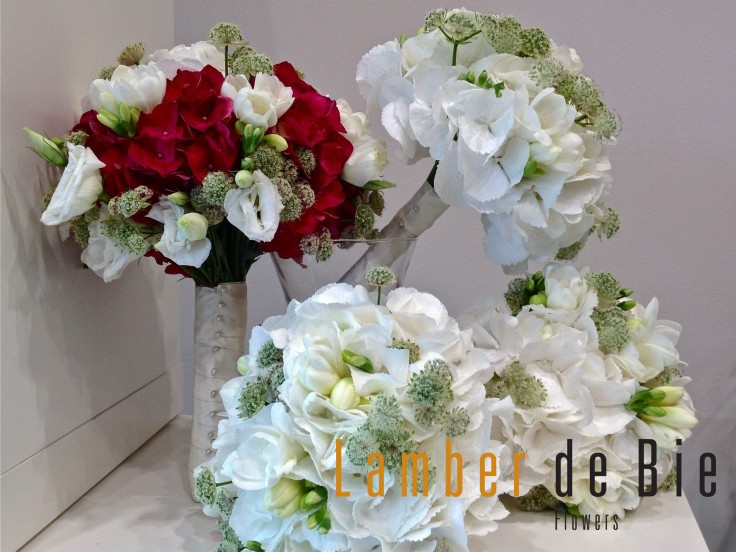 Bridal bouquet and Bridesmads Bouquets.