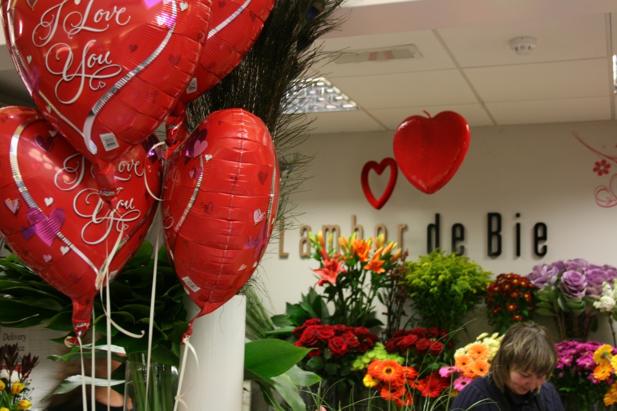 Lamber de Bie Flowers All set for Valentines Day